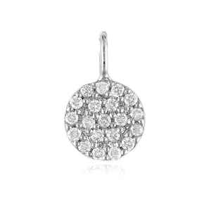 Petite Round Pave Charm