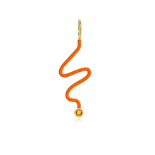 Load image into Gallery viewer, Wiggly Enamel Gemstone Charm
