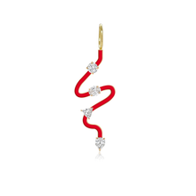 Load image into Gallery viewer, Wiggly Enamel Multi Diamonds Charm
