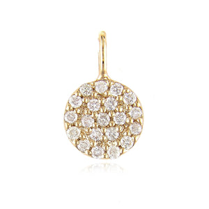 Petite Round Pave Charm