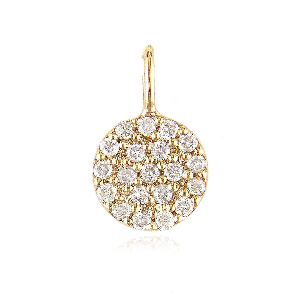Petite Round Pave Charm