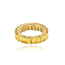 Load image into Gallery viewer, Gemstone Eternity Ring Emerald Cut
