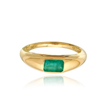 Load image into Gallery viewer, Emerald Cut Stone Dome Ring
