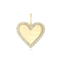 Load image into Gallery viewer, Heart Pave Plate Charm
