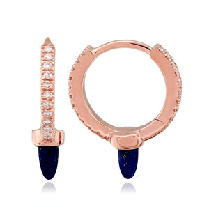 Pave Spike Stone Huggie