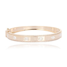 Load image into Gallery viewer, Pave Outline Multi Shape Diamond Bangle
