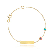 Load image into Gallery viewer, Id Enamel Flower and Star Girls Bracelet
