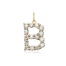 Load image into Gallery viewer, Large Diamond Initial Charm
