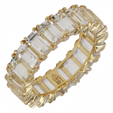Load image into Gallery viewer, White Topaz Eternity Ring
