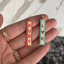 Load image into Gallery viewer, Border Enamel Custom Plate Charm
