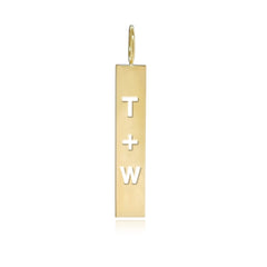 Cutout Personalized Plate Charm