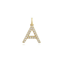 Load image into Gallery viewer, Mini Initial Pave Charm
