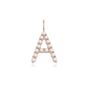 Small Pearl Initial Charm
