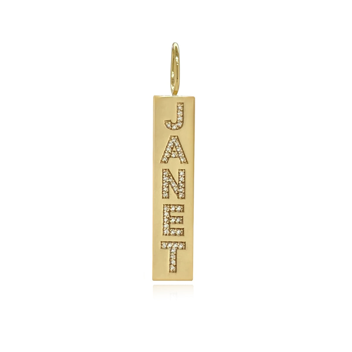 Custom Pave Plate Charm
