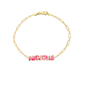 Tie Dye Name Bracelet