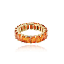 Load image into Gallery viewer, Gemstone Eternity Ring Emerald Cut
