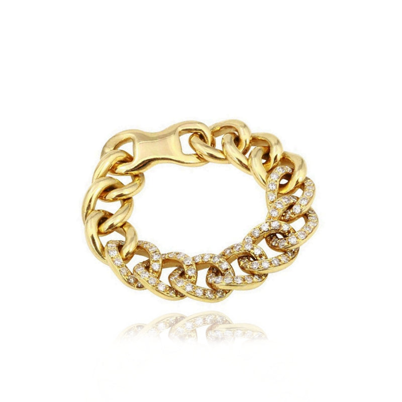 Pave Cuban Chain Ring