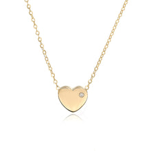 Load image into Gallery viewer, Block Heart Necklace
