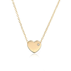 Block Heart Necklace
