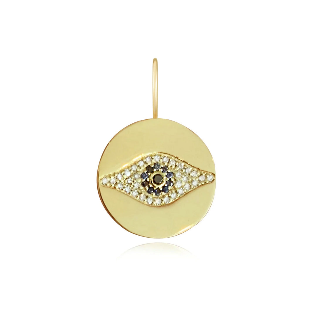 Disc Pave Evil Eye