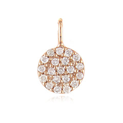 Petite Round Pave Charm