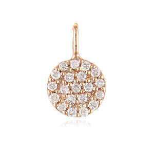Petite Round Pave Charm