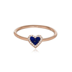 Stone Pave Heart Ring