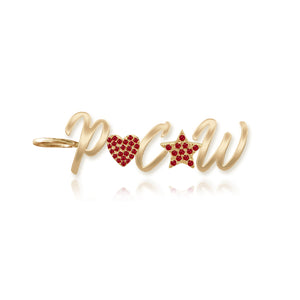 Gold Initials & Pave Charms