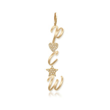 Load image into Gallery viewer, Gold Initials &amp; Pave Charms
